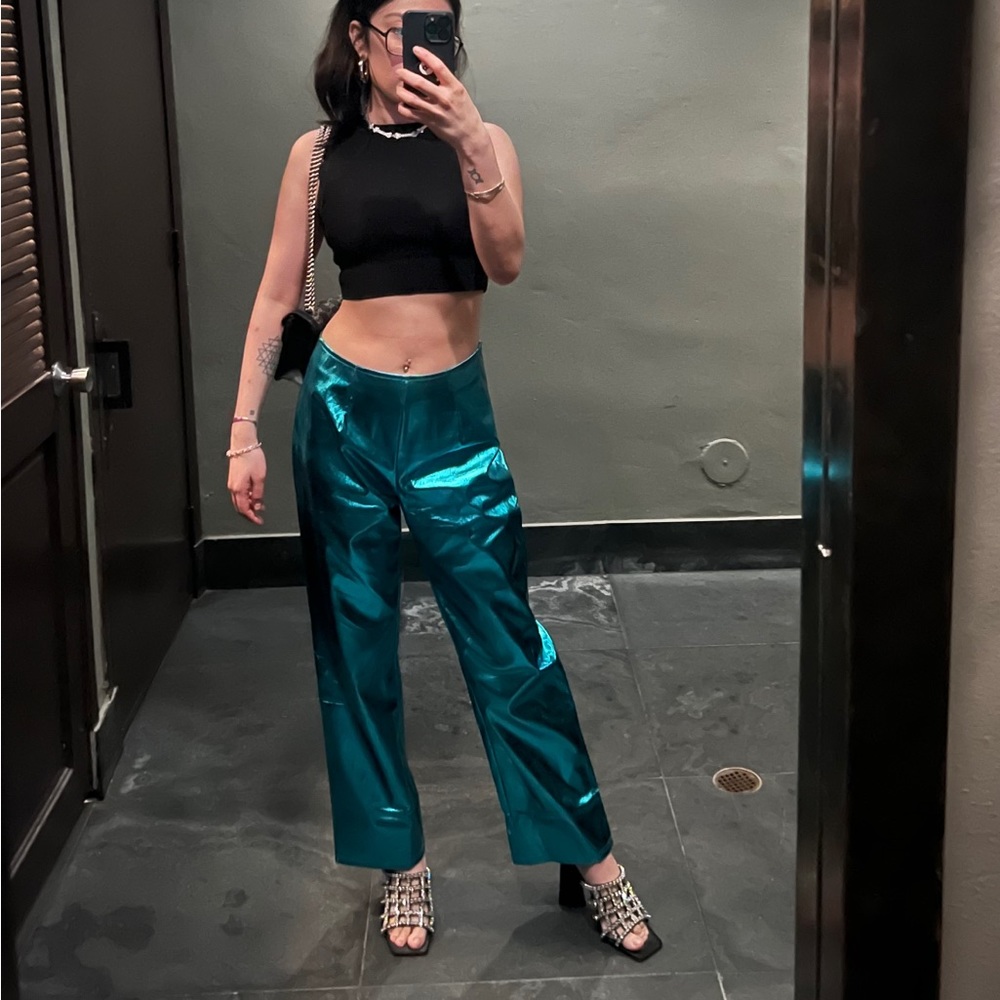 Metallic pants